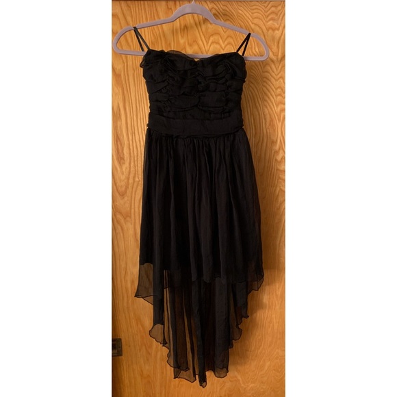 Lush Dresses & Skirts - Lush Strapless silk ruffle dress